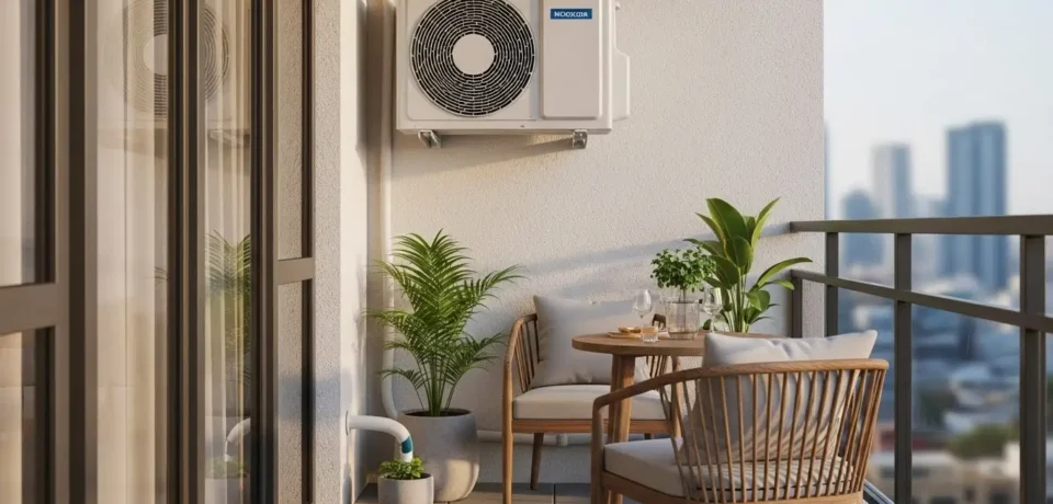 Klimatyzator na balkonie