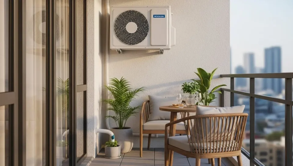 Klimatyzator na balkonie